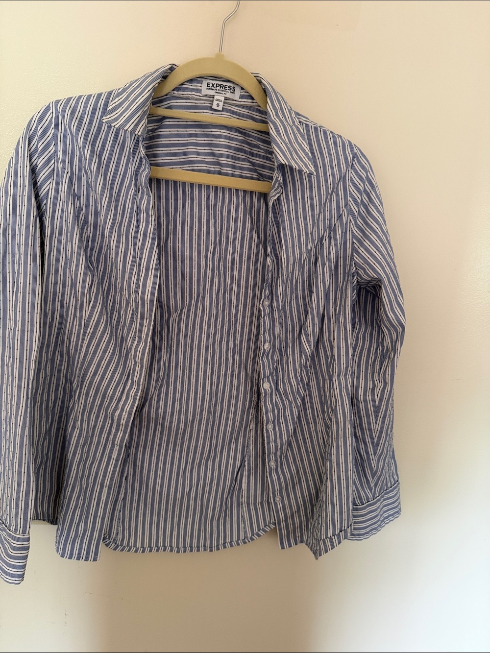 Express Girls' Blue & White Striped Button-Down Shirt